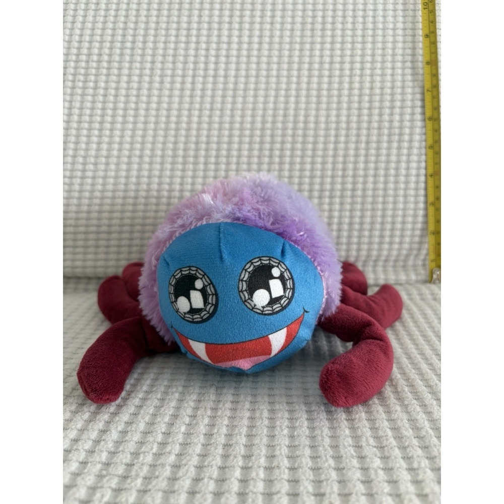 Toy Works Creature, 7" Pink Purple Plush Spider Halloween Toy Prop Pillow